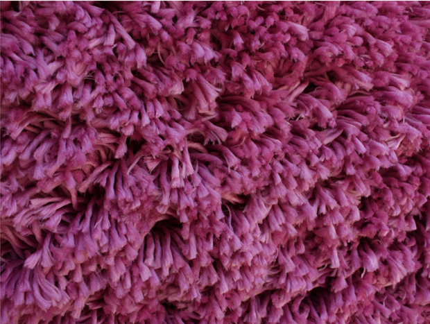 Polyester Microfiber Shaggy Rug Pink Color