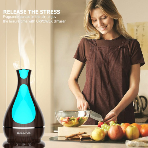 Dropshipping Wood Electric Essential Oil Diffuser 400ml