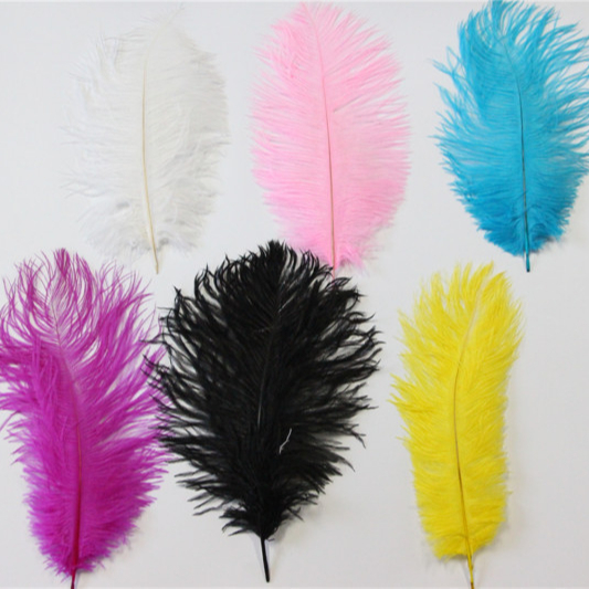 Feathers de avestruz sintética rosa 30cm-35cm para decoração de mesa de festas