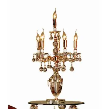European Style Gloden Candlestick Crystal Table lamp(074-6)