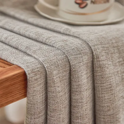 Environmental 100% Blackout Polyester Linen Curtain