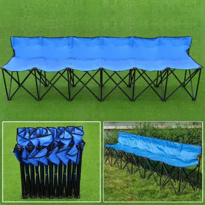 Custom Metal Lounge Long Patio Garden Lightweight Portable 6 Person Beach Outdoor Events Sports Folding Camp Folding Chair