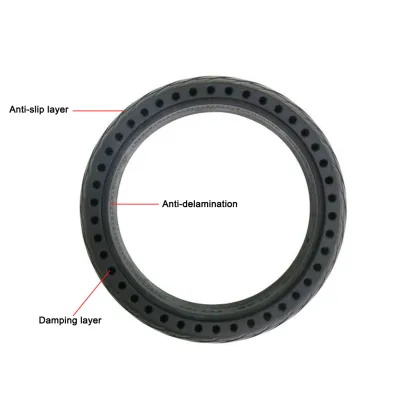 Honeycomb Tire 8-Inch Non-Pneumatic Durable Explosion-Proof for Xiaomi Ninebot ES1 ES2 ES4 Electric Scooter Ninebot Wheel Tire