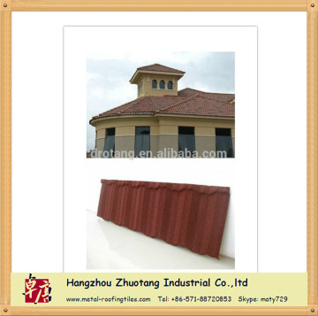 Corrossion Resistance Stone Coated Steel Roofing Tile