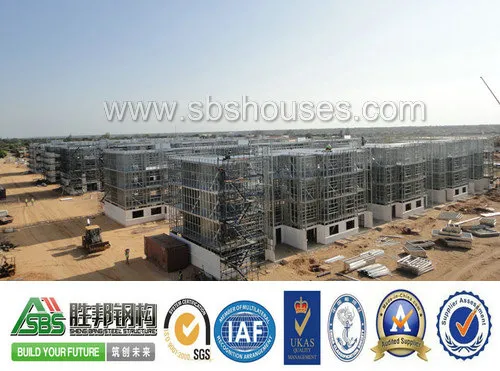 Prefab Light Steel Structure Frame Villa