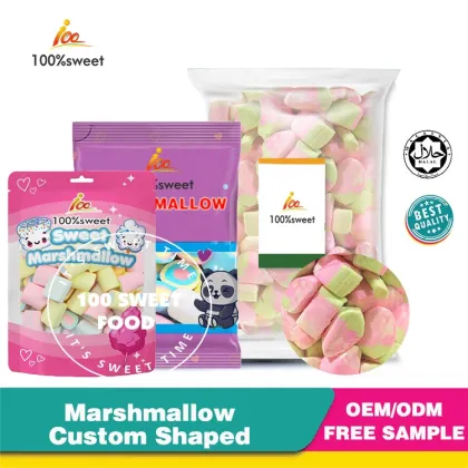 Custom Label Bulk Packed Halal Marshmallow Candy - Rabbit Shape Sweet Treats