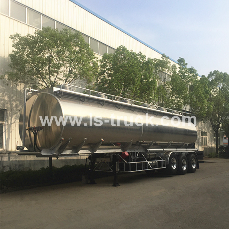 Tri-Axle Aluminium Alloy Fuel Tanker Trailer