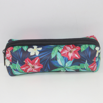 Fashionable Flower Pattern Neoprene Pencil Cases