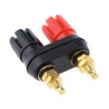 Dual Binding Post Speaker Plug Jack Audio Connector