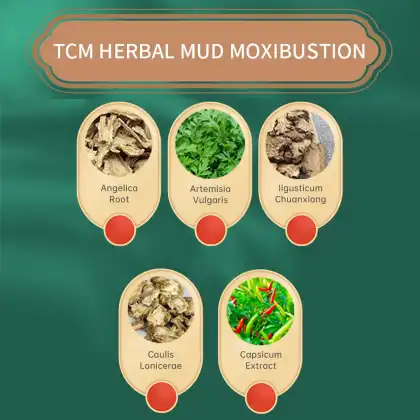 Natural Organic Oil Control Moisturizing Cleansing Body Care Chinese Mud Moxibustion
