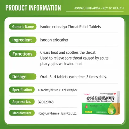 Isodon eriocalyx Throat Relief Tablets