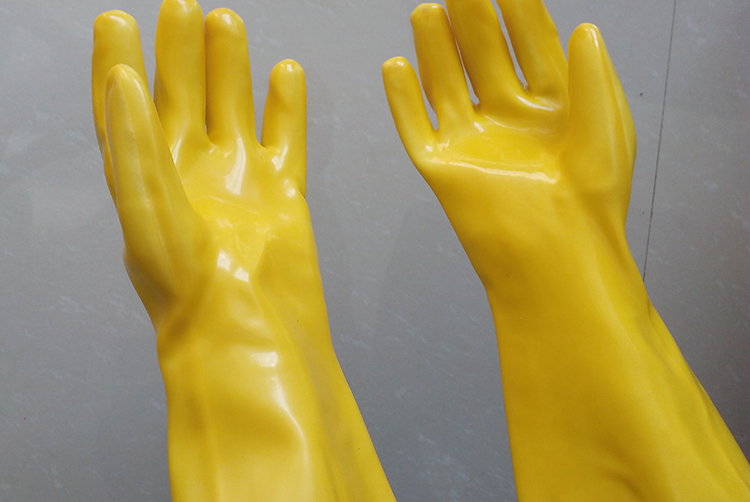 PVC coated gloves in plating