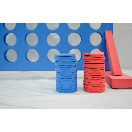 Plastic Chess Set Toy Manufacturer for Educational Four-in-a-Row Game