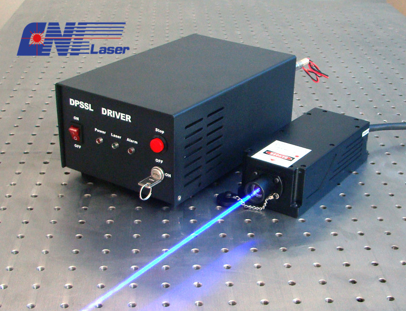 473 nm rauscharmer blauer Laser