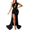 Frauen sexy elegante ein Schulterabendkleid