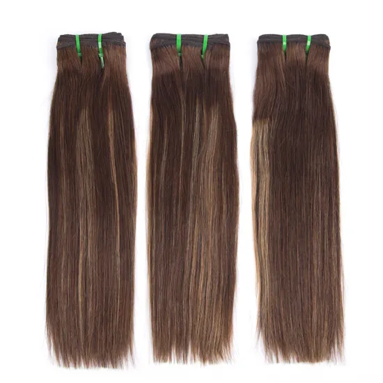 Royce  Piano Color Human Hair Weave,P4/27 Colored Mixed Color Hair Weft Super Double Drawn Hair Extensions