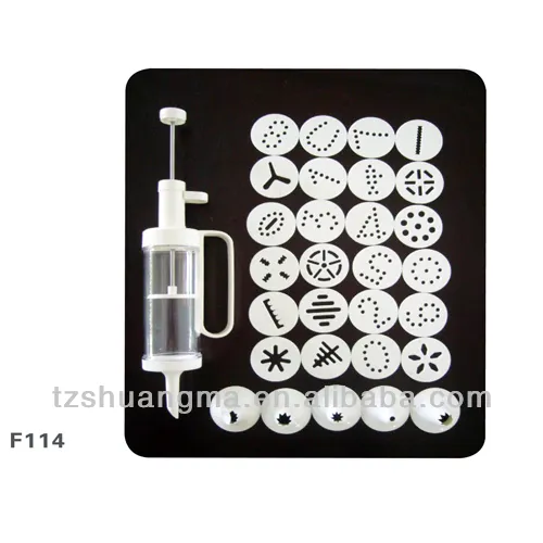 COOKIE PRESS ICING SET