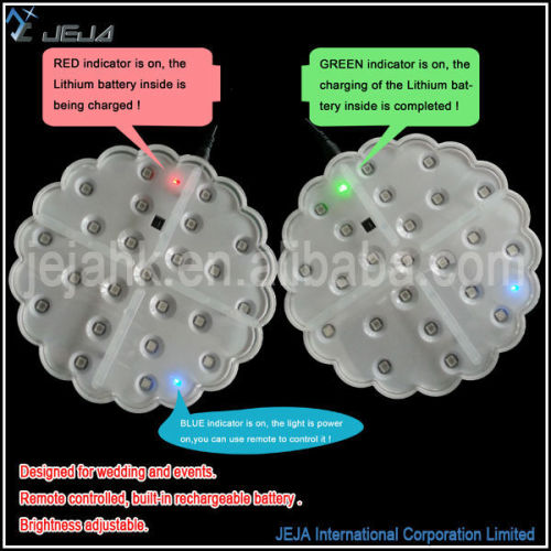 Rf Remote Remote Controlled Led Under Western Weddings Centerpiece