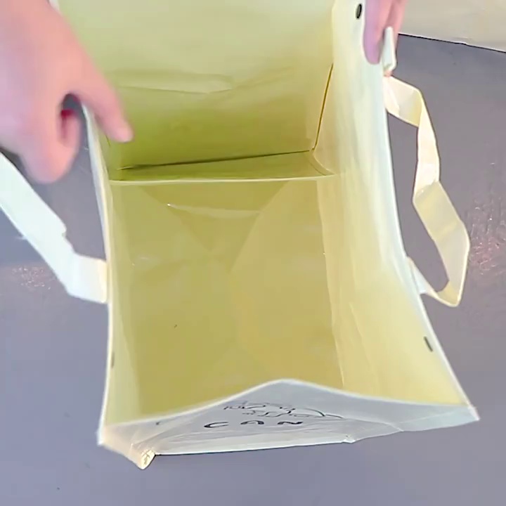 Reusable Fabric Waste Bin Bag – Eco-Friendly Collapsible Laundry & Trash Sorter for Kitchen, Bathroom & Office – Washable