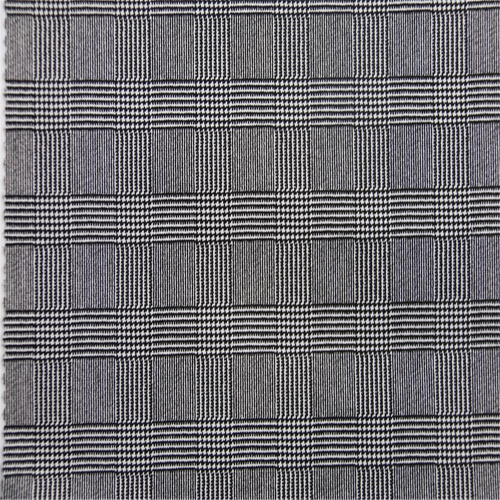 Plaid Printed With Cotton Polyester Twill Stretch Fabric