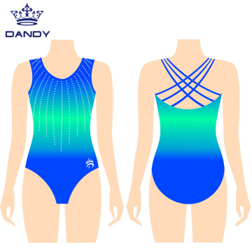 Custom gymnastics training outfit professional leotards girls gymnastic leotard