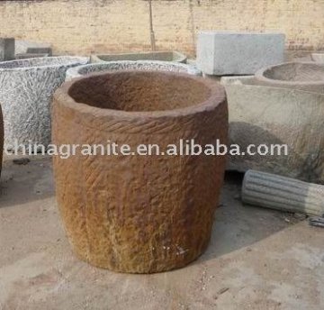 round antique trough