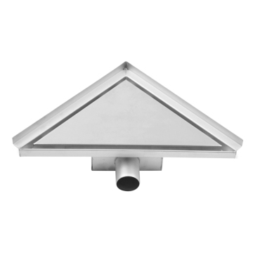 Anti-Odor Stainless Steel Corner Drain for Triangle Shower Floor