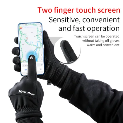 Kyncilor Waterproof Warm Windproof Touchscreen Motorcycle Ski Gloves