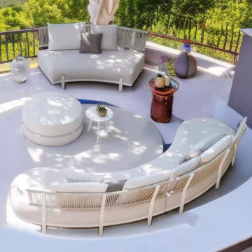 Hot Selling All-Weather Outdoor Rattan Garden Furniture Set with Aluminum Frame