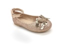 Kızlar düz ayakkabı Yapay elmas flaş malzemesi bale ayakkabıları