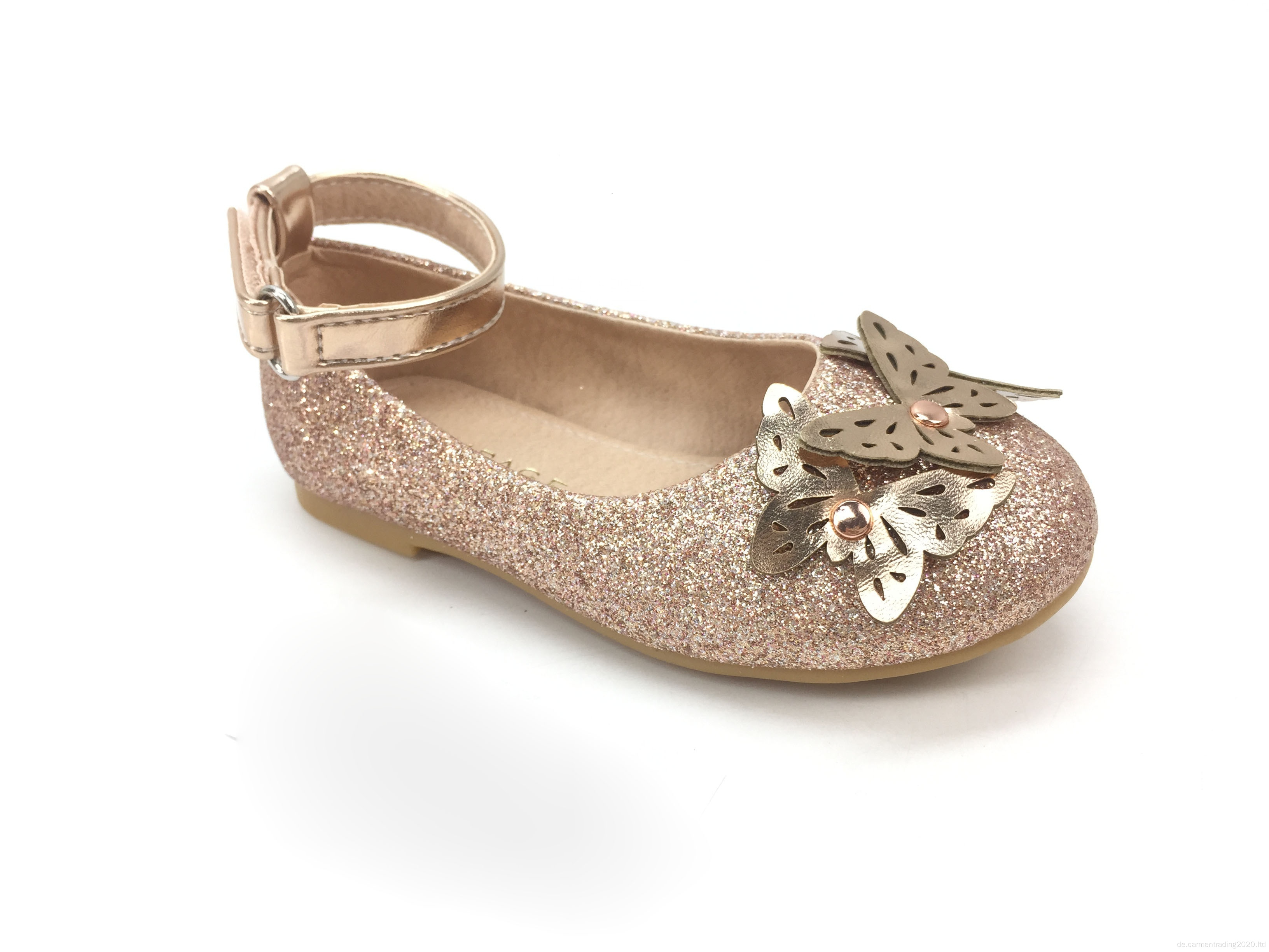 Mädchen flache Schuhe Strass Flash-Material Ballettschuhe