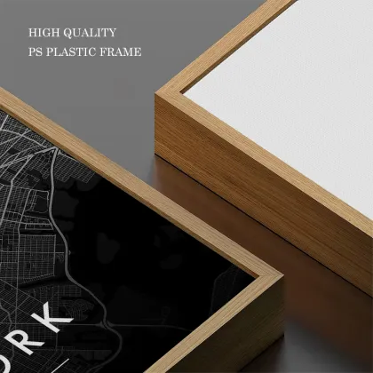 Modern Dark New York City Map Canvas Print