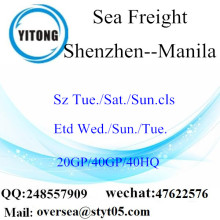 ميناء الشحن البحري شنتشن إلى مانيلا الفلبين