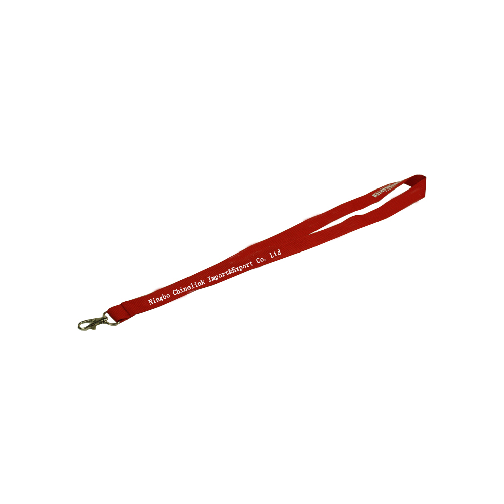 Red Printing Lanyard with ID card holder