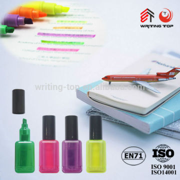 2016 nail polish shaped pen for promotional