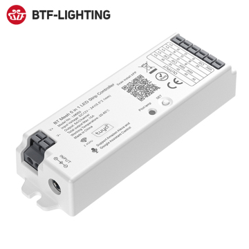 Smart Life: 5in1 RGB CCT LED Strip Controller with BT Mesh and Tuya App Control