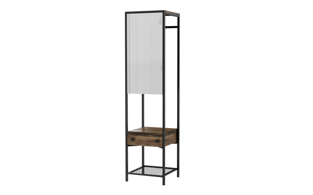 Nilomi Cloth Rack With Mirror And Drawer