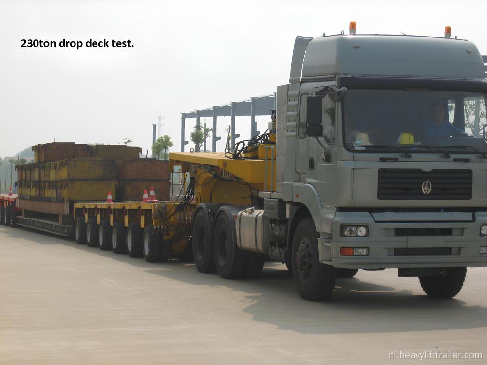 100 ton dubbele drop -dek trailer