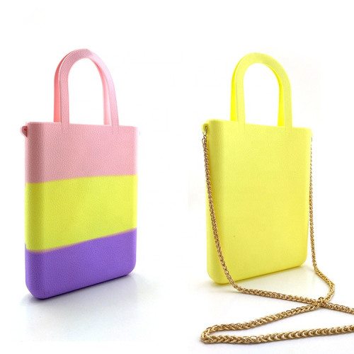Custom Ladies Silicone Colorful Handbags