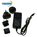 Interchangeable Plug 12V 2A Power Adapter 5.5*2.5