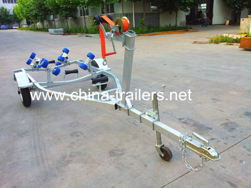 CE European Small Galvanized Roller Boat Trailer