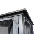 Gazebo Atas Keras dengan Bingkai Aluminium Bersalut Zink