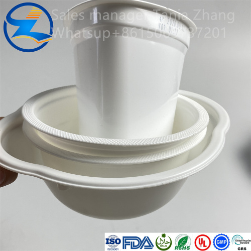 Food grade PP polypropylene for white yogurt cups