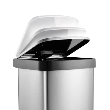 Living Room Stainless Steel Trash Can With Lid