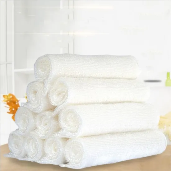 5Pcs Bamboo Dish Cloth Extra Soft Absorbent Quick Dry Terry Kitchen Rags for Drying and Washing Dishes Cleaning Washcloths