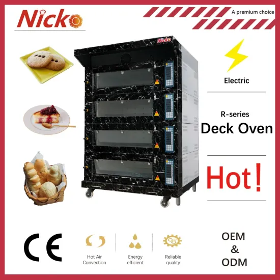 Commercial 4 Deck 8 Trays Electric R-Series Deck Oven