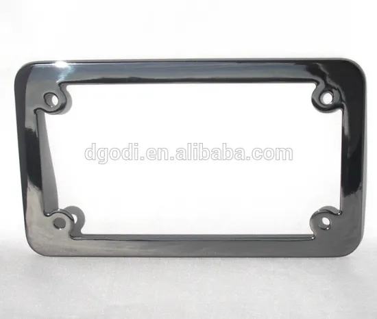 China auto parts manufacturer custom chrome car license plate frame