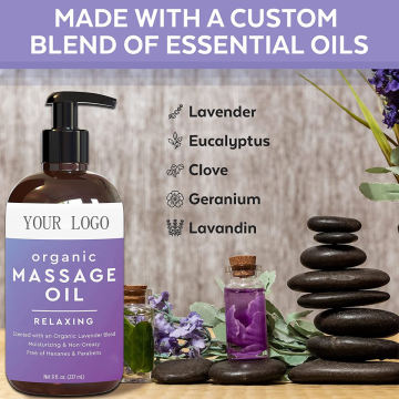 Premium High Quality Full Body Relaxing Therapeutic Body Lavender Sensual Massage Oils For SPA