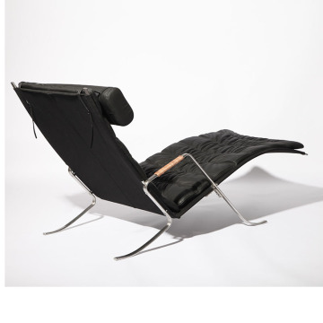 Modernes Leder aus der Mitte des Jahrhunderts FK87 Grasshopper Lounge Stuhl
