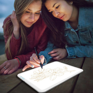 A4 Cordless Light Pad LED Tracing Light Box med batteri